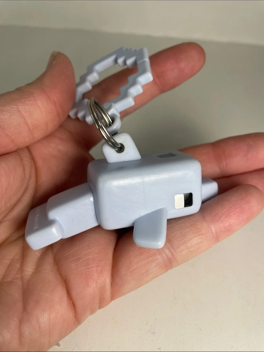 Minecraft Dolphin Bag Clip Keychain Accessory